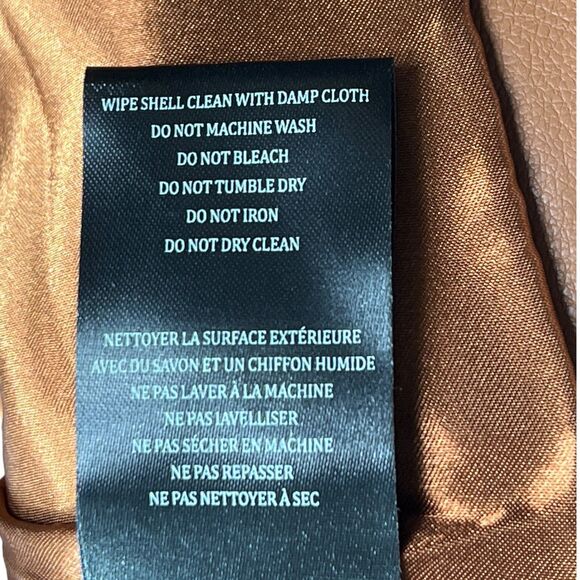 Blank NYC Moto Jacket 2X Brown Faux Leather Zip Biker Fall Transitional - Picture 8 of 12